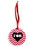 Gamma Phi Beta Red Chevron Heart Sunburst Ornament