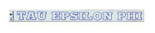 Tau Epsilon Phi Back Of The Window Long Sticker