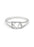 Kappa Delta Sterling Silver Ring with Lab Created Clear Diamond