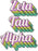 Zeta Tau Alpha Greek Stacked Sticker