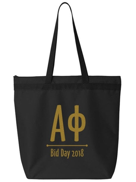 Alpha Phi Oz Letters Event Tote Bag