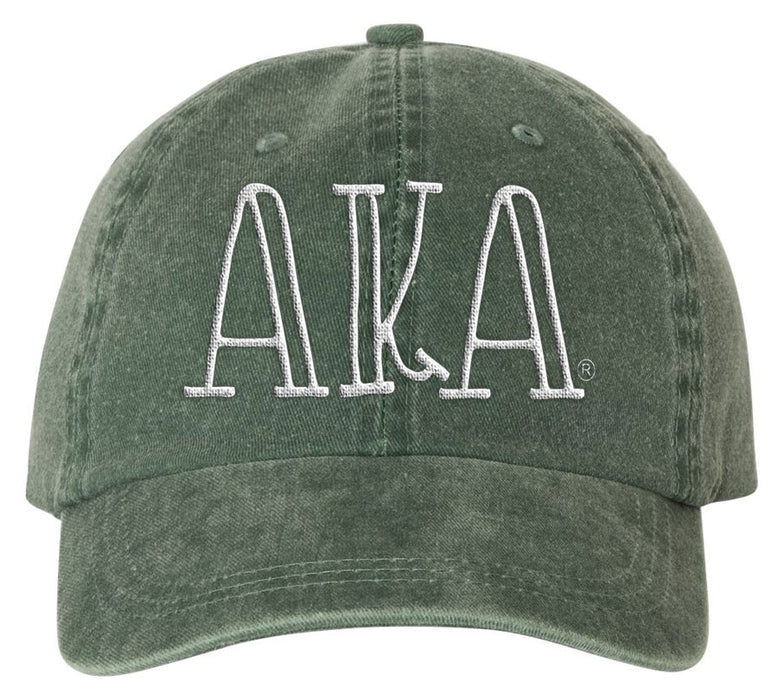 Alpha Kappa Alpha Green Sorority Greek Carson Embroidered Hat
