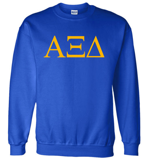 Alpha Xi Delta World Famous Lettered Crewneck Sweatshirt
