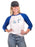 Delta Gamma Unisex 3/4 Sleeve Baseball T-Shirt with Greek Letters