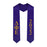 Delta Phi Epsilon Vertical Grad Stole with Letters & Year