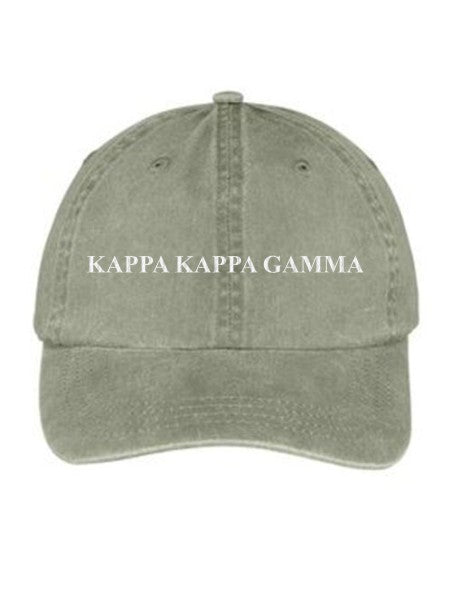 Kappa Kappa Gamma Embroidered Hat