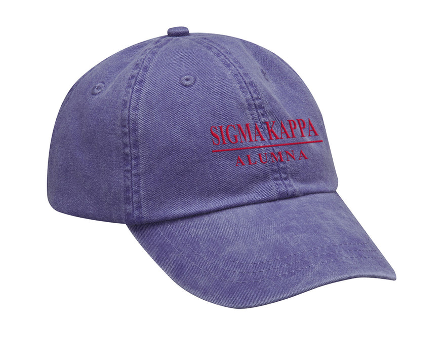 Sigma Kappa Custom Embroidered Hat