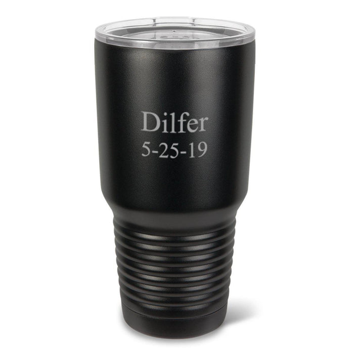 Personalized 30 Oz. Black Matte Double Wall Insulated Tumbler Personalized Tumbler For Groomsmen All Personalized 30 oz. Black Matte Double Wall Insulated Tumbler - Personalized Tumbler for Groomsmen - All