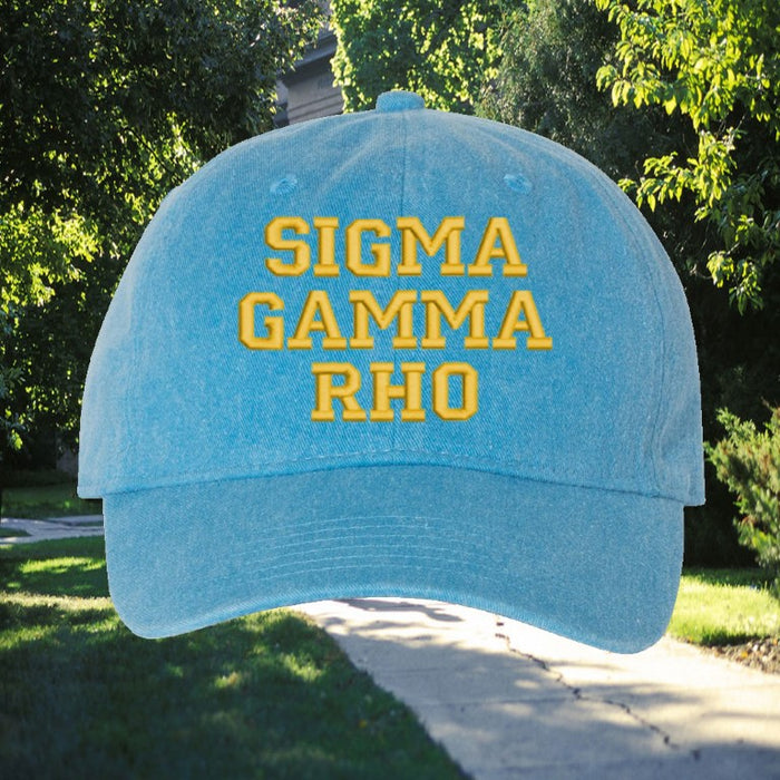 Sigma Gama Rho Comfort Colors Varsity Hat