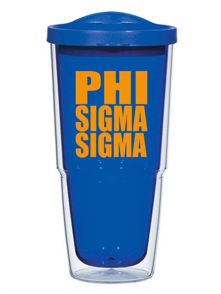 Phi Sigma Sigma 24oz Biggie Impact Tumbler with Lid