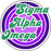 Sigma Alpha Omega Funky Circle Sticker