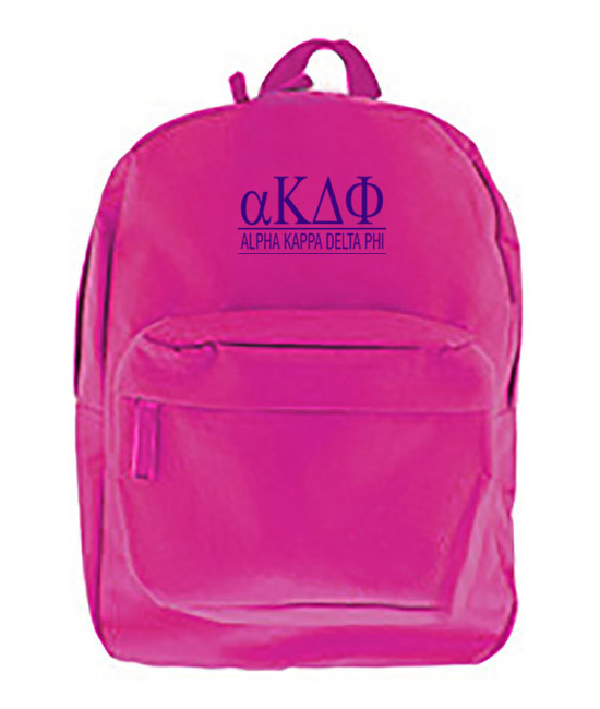 Alpha Kappa Delta Phi Custom Embroidered Backpack
