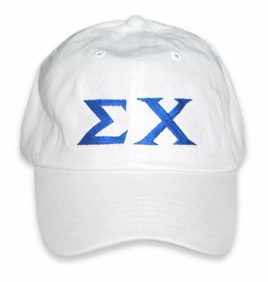 Sigma Chi Greek Letter Embroidered Hat
