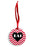 Sigma Alpha Iota Red Chevron Heart Sunburst Ornament