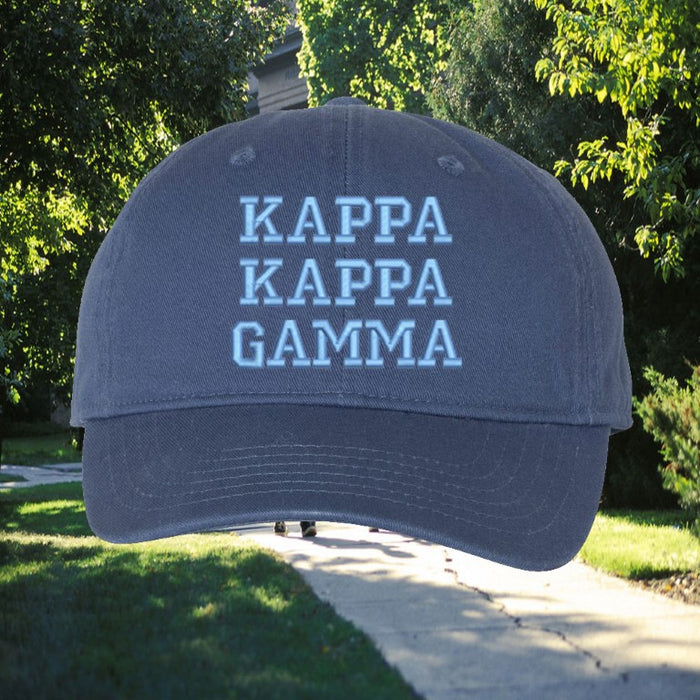 Kappa Kappa Gamma Comfort Colors Varsity Hat