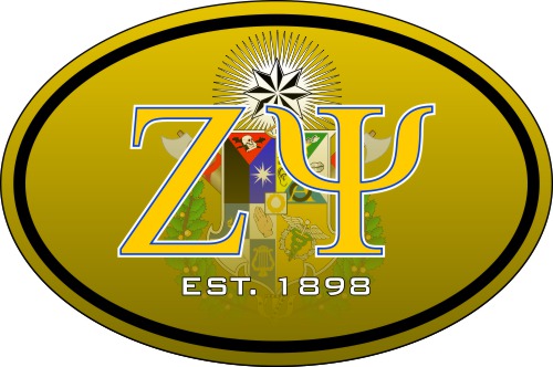 Zeta Psi Color Oval Decal