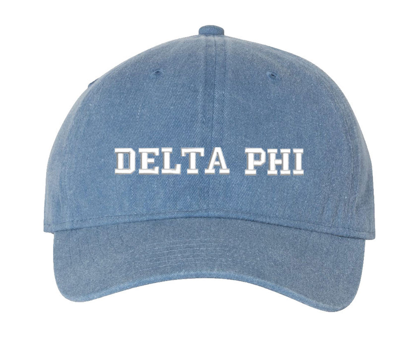 Delta Phi Comfort Colors Varsity Hat
