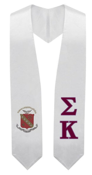 Sigma Kappa Super Crest Graduation Stole