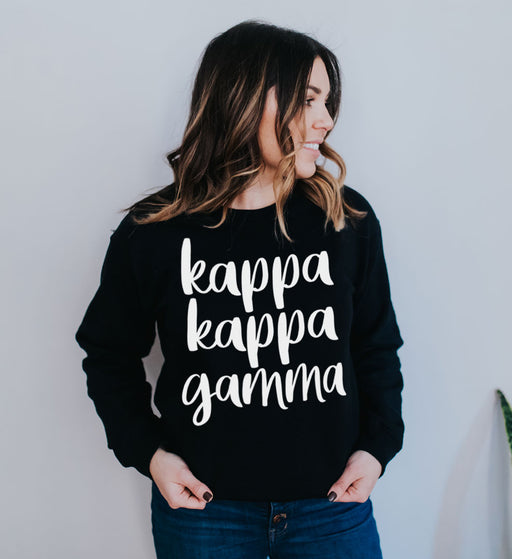 Kappa Kappa Gamma Superscript Crewneck Sweatshirt