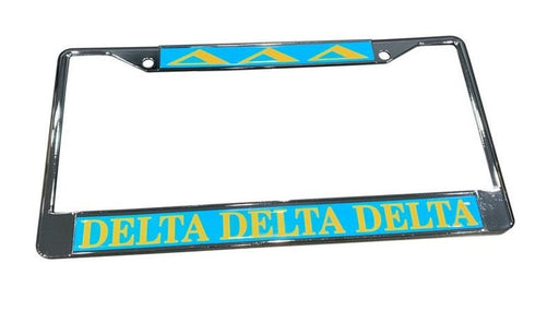 Delta Delta Delta License Plate Frame