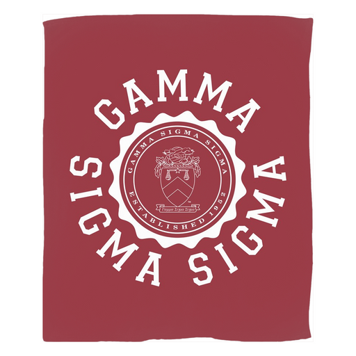 Gamma Sigma Sigma Seal Fleece Blankets