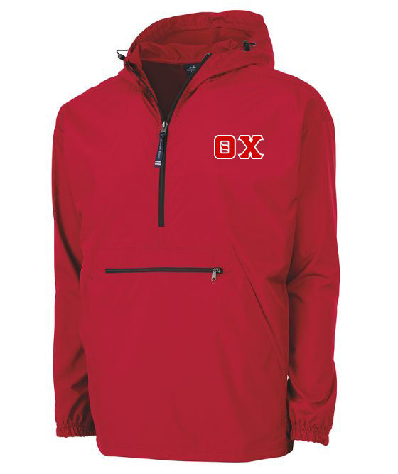 Theta Chi Embroidered Pack and Go Pullover
