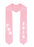 Gamma Phi Beta Slanted Grad Stole with Letters & Year