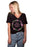 Phi Sigma Rho Floral Wreath Slouchy V-Neck Tee