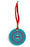 Kappa Delta Blue and Red Circle Pattern Sunburst Ornament