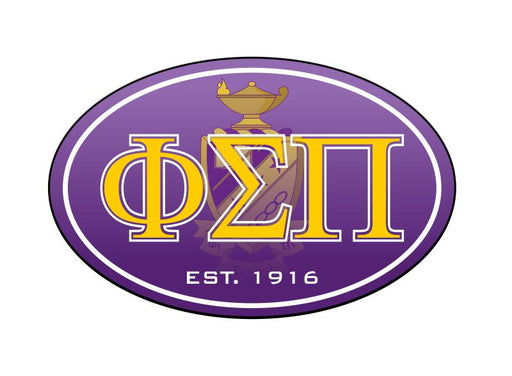 Phi Sigma Pi Color Oval Decal