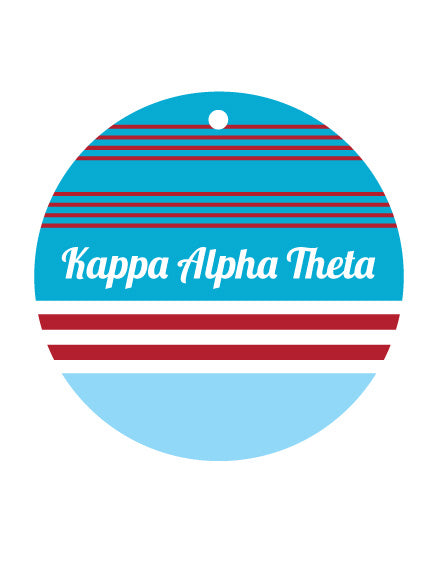 Kappa Alpha Theta Color Block Sunburst Ornament