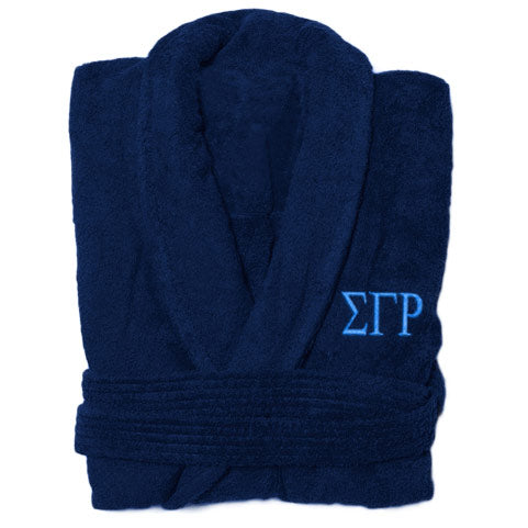 Sigma Gamma Rho Greek Letter Bathrobe