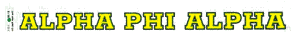 Alpha Phi Alpha Back Of The Window Long Sticker