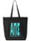 Alpha Pi Sigma Impact Letters Zippered Poly Tote