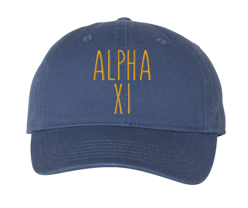 Alpha Xi Delta Comfort Colors Nickname Hat