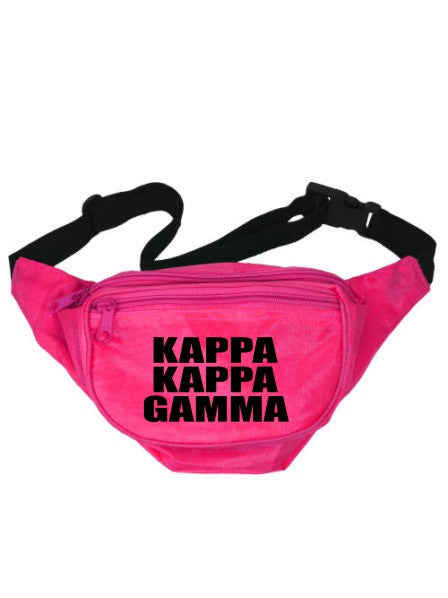 Kappa Kappa Gamma Neon Fanny Pack