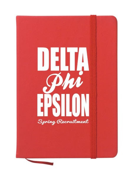 Delta Phi Epsilon Cursive Impact Notebook