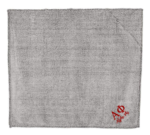 Alpha Phi Sherpa Blanket Throw