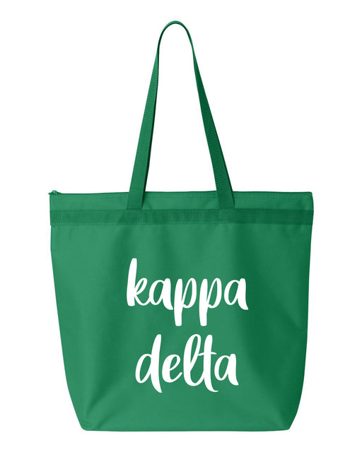 Kappa Delta Cursive Tote Bag