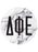 Alpha Phi Omega Floral Wreath Sticker