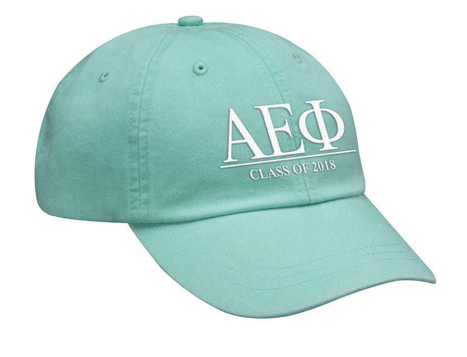 Alpha Epsilon Phi Embroidered Hat with Custom Text