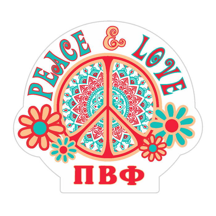 Pi Beta Phi Peace Sticker