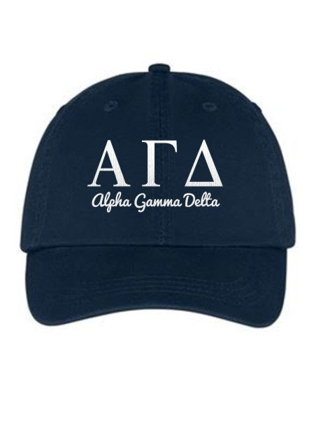 Alpha Gamma Delta Collegiate Curves Hat