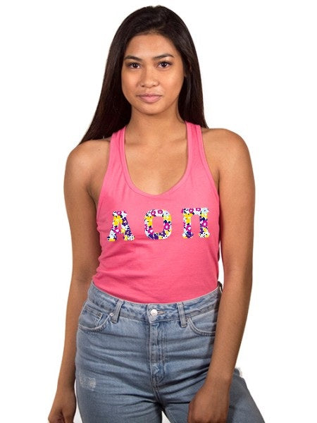 Alpha Omicron Pi Letters Tank Top