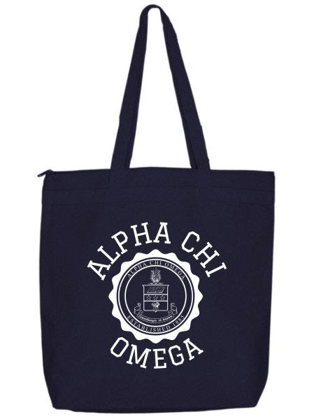 Sigma Alpha Crest Seal Tote Bag