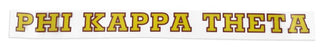 Phi Kappa Theta Back Of The Window Long Sticker