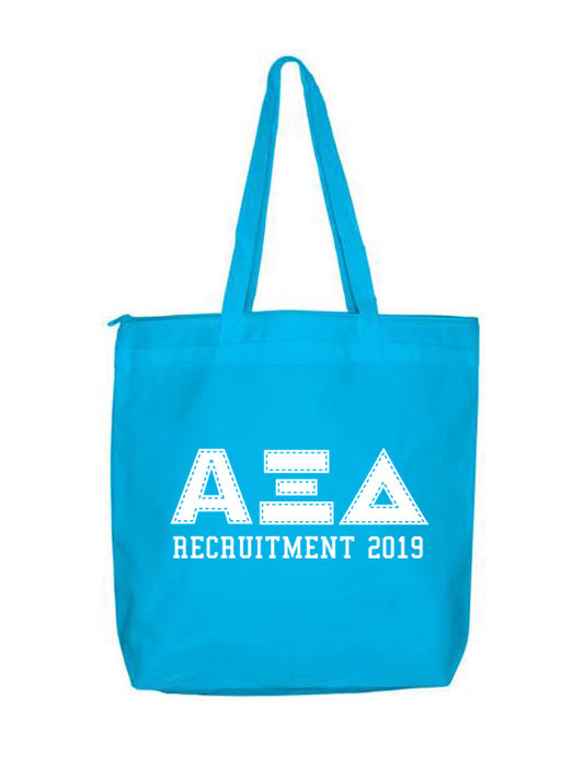 Alpha Xi Delta Collegiate Letters Event Tote Bag