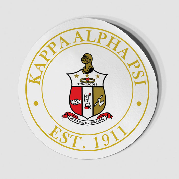 Kappa Alpha Psi Circle Crest Decal