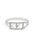 Kappa Kappa Gamma Sterling Silver Ring with Lab Created Clear Diamond