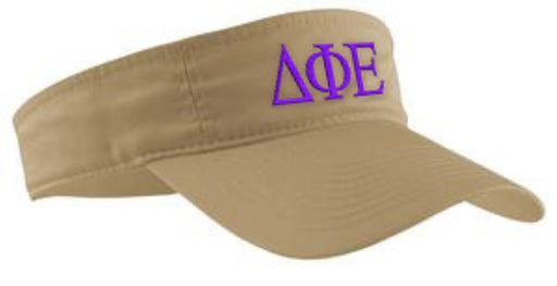 Delta Phi Epsilon Letter Visor